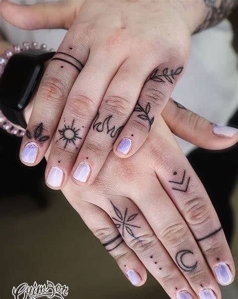 cute hand tattoo ideas|cute finger tattoos for females.